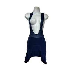 Ekoï France Navy Blue Cycling Bib Shorts Size M Padded Performance Activewear
